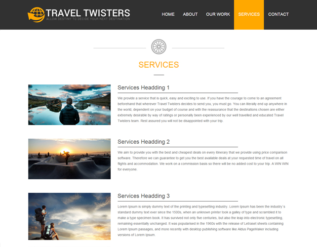 Website for Travel Consultant